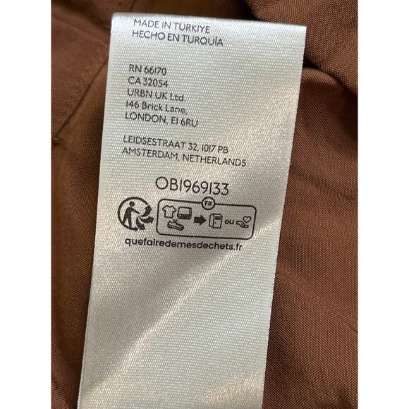 Anthropologie Bungee cord Wide Leg Culottes Brown Pants, size small, MSRP $128 - Picture 11 of 15